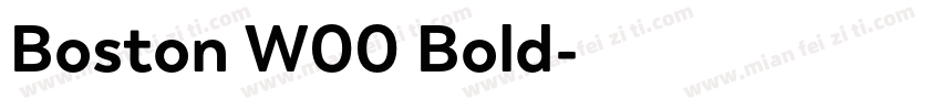 Boston W00 Bold字体转换